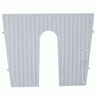 Transom Plate in White Plastic - 430x350 mm - Color White - SM338/C - SMR
